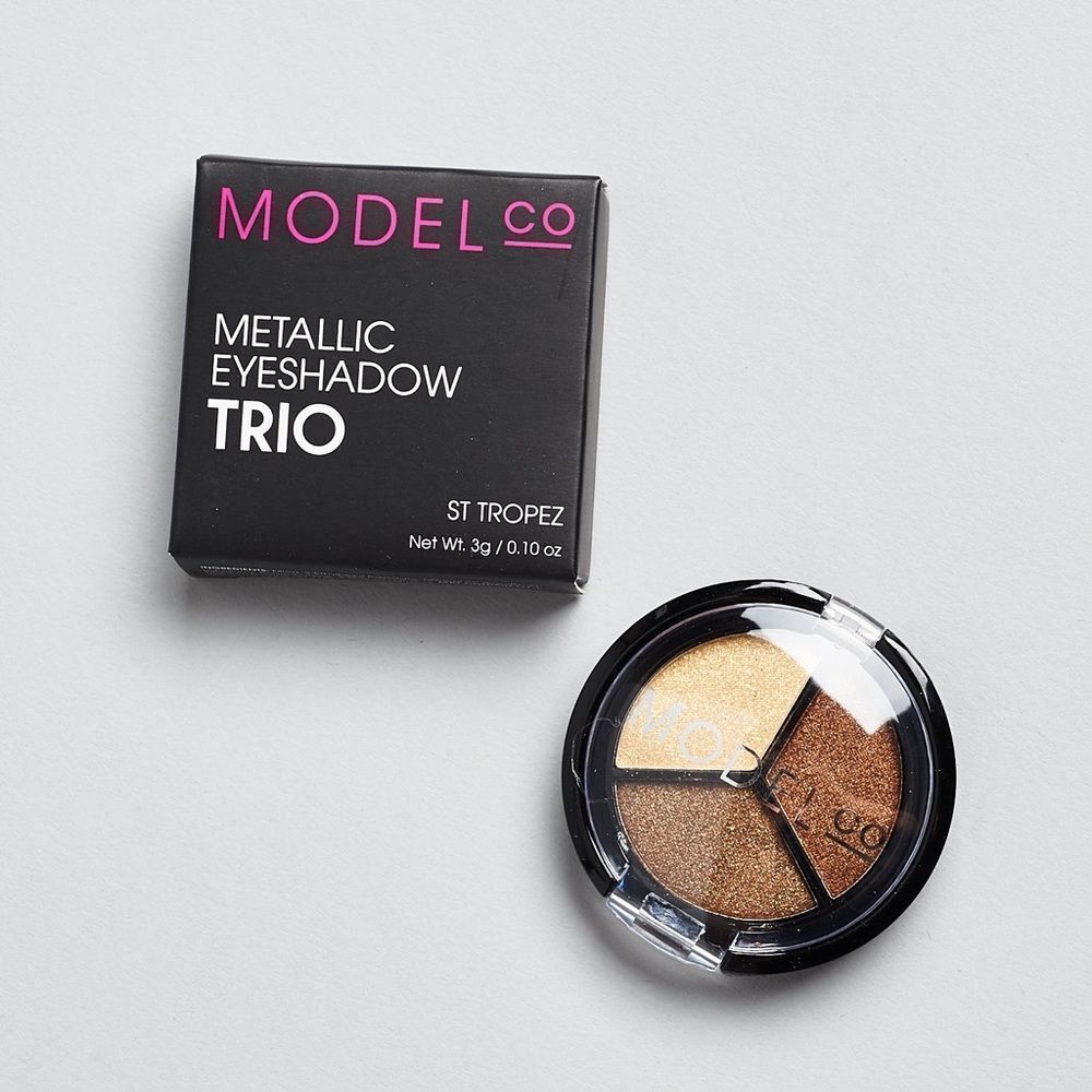 3/20💘Modelco Metallic Eyeshadow Trio St. Tropez